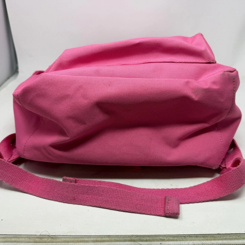 Polo Ralph Lauren Backpack Girls Pink Polo Bear Embroidered Canvas EUC